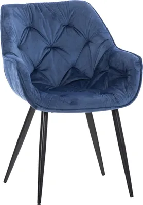 Produktbild von Stuhl HLO-CP88 Samt  blau