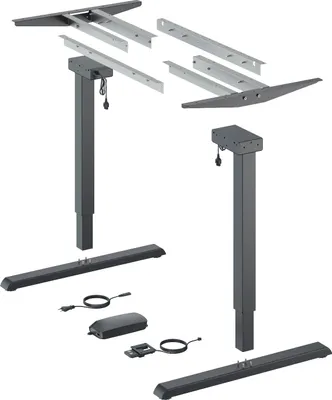 Produktbild von Hettich Steelforce Pro 300 Tischgestell Schwarz Höhe 690/1180 mm 100 kg