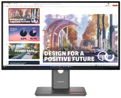 Image de Lenovo ThinkVision P27QD-40, 68,6 cm (27"), 2560 x 1440 px, Quad HD, DEL, 6 ms, noir