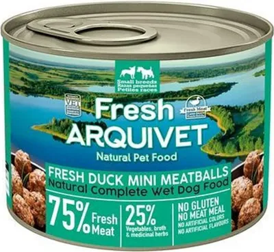 Productafbeelding van Nassvoeding Arquivet Fresh Eend Mini-gehaktballetjes, 200 g