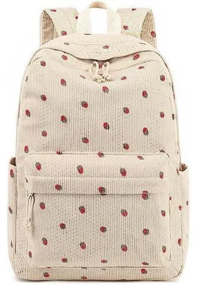 Immagine prodotto di Zaino per adolescenti, zaino scolastico, borsa per laptop, colore beige, capacità 24 litri
