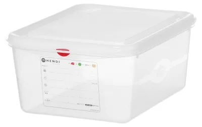 Obrázek produktu pro GN 1/2 nádoba, polypropylen, GN 1/2, 10 l, průhledná, 325 x 265 x (V) 150 mm, obdélníková