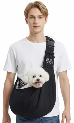 Tragebeutel für Hunde & Katzen, 40×30 cm, bis 7,5 kg, schwarz