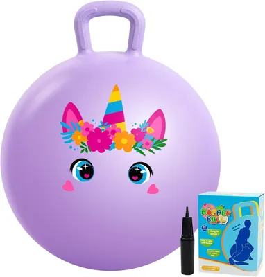 Obrázok produktu pre Skákacia lopta pre deti 45 cm, s pumpou, pre vonkajšie hranie