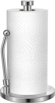 Produktbild von Küchenrollhalter mit Federarm - Freistehend und Edelstahl - Poliert Silber