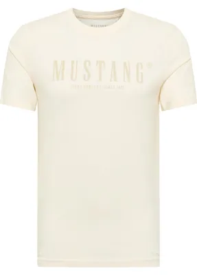 Produktbild von Mustang | Austin Herren-T-Shirt aus weißer Baumwolle, Größe XXL