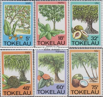 Produktbild von Briefmarken Tokelau 1985 Mi 111-116 (kompl.Ausg.) postfrisch Bäume