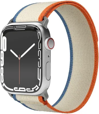 Image de Vonmählen Watch Straps Trekking Loop - Bracelet pour Apple Watch, 44mm + 45mm + 46mm + 49mm, Orange Beige