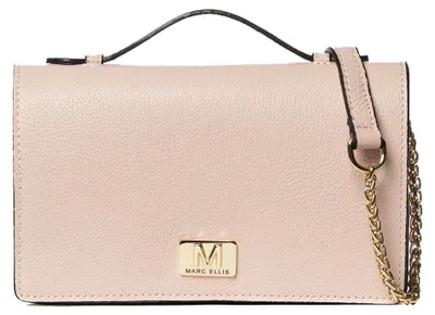 Produktbild von Damen Schultertasche aus echtem Leder, goldfarbene, magnetische Verschluss, verstellbarer Riemen, hergestellt in Italien