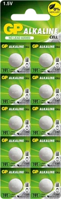 Zdjęcie produktu dla Bateria Zegarkowa GP 191 napięcie 1,5V AG8/LR55, Blister 10 sztuk wydajna