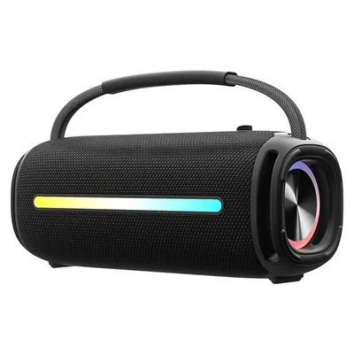 Produktbild von Novzep M15 Bluetooth Lautsprecher, 40W, IPX7 Wasserdicht, 24h Akku, 360° Surround Sound, Powerbank, RGB Lichter, abnehmbarer Tragegriff, AUX, TF-Karte, TWS - für Party, Outdoor, Reise