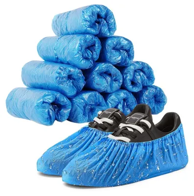 300 Einweg-Schuhüberzieher, wasserdicht, rutschfest, CPE, 3 g