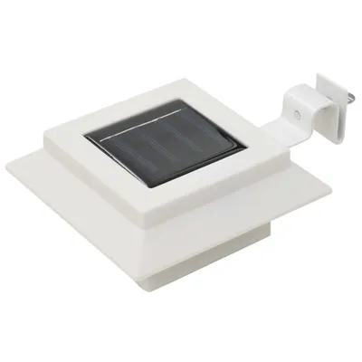 Zdjęcie produktu dla vidaXL Zewnętrzne lampy solarne 6 sztuk LED kwadrat 12 cm Biały