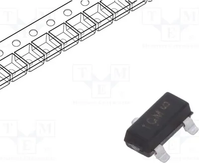 Produktbild von 10x Transistor: NPN 80V 0,5A 225mW bipolar SOT23 SMMBTA06LT1G NPN SMD-Transistoren