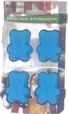 Produktbild von Bärchen aus Silikon, 4 Stück, für Kuchen, Pudding und Gelee