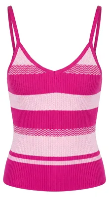 Produktbild von Rosa Damen Oberteil XL mit Rundhalsausschnitt und verstellbaren Trägern
