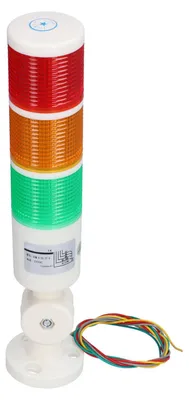 Obrázok produktu pre BERM, signálny stožiar, nepretržite svietiaci, LED, 3 farby, výstražné svetlo, skladateľné varovné zariadenie, napájanie 220 V