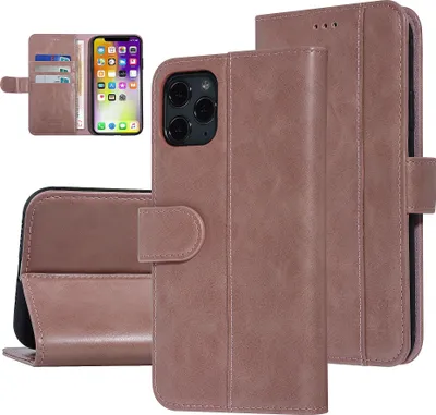 Produktbild von UNIQ Accessory Apple iPhone 11 Pro Max Pink Soft Touch Book type case