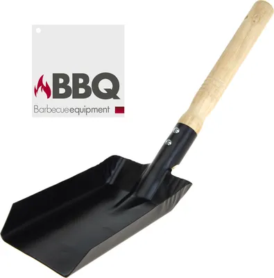 Produktbild von Schaufel für Grillglut, Metall/Holz, 37x9,5 cm, schwarz/braun