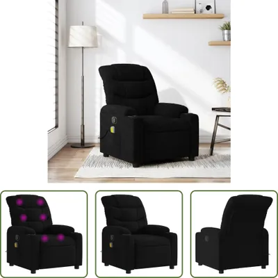 Produktbild von The Living Store Massagesessel Schwarz Stoff
