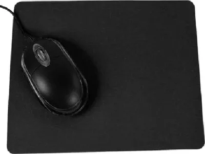 Produktbild von Jumada's - Mauspad - Schwarz - 240 x 200 mm - Antirutschmatte - Komplett Schwarz