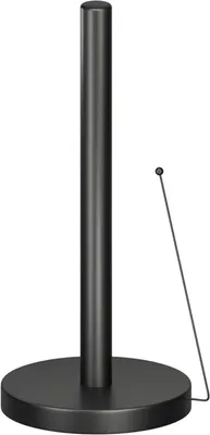 Produktbild von PolkaHome® Küchenrollenhalter Standfuß – Stabiler Papierrollenhalter ohne Bohren, Schwarz, mit Anti-Roll-Bügel, für Standardrollen
