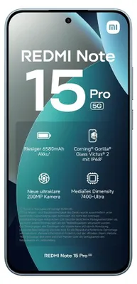 Produktbild von Xiaomi Redmi Note 15 Pro 5G 256GB glacier blue