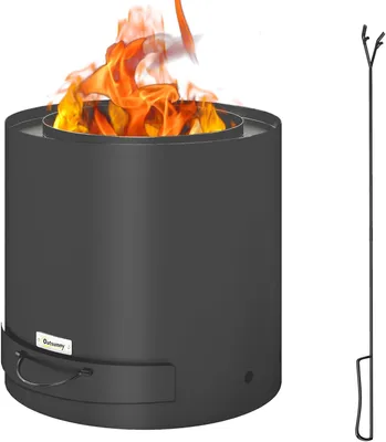 Produktbild von Feuerstelle – Feuerkorb – Gartenofen – Außenofen – Stimmungsschaffer – Stahl, pulverbeschichtet – Durchmesser 45 x 42 cm