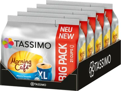 Produktbild von TASSIMO Kapseln Morning Café XL T-Discs Mild & Smooth 5 x 21 - 105 Getränke
