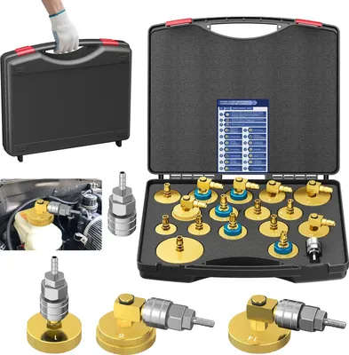 Image de Kit adaptateur de purge de frein, purge d'air efficace, compatibilité universelle, or