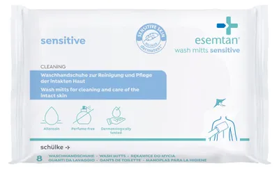 Productafbeelding van esemtan wasdoekjes voor de gevoelige huid, 8 stuks | Verpakking (8 stuks)
