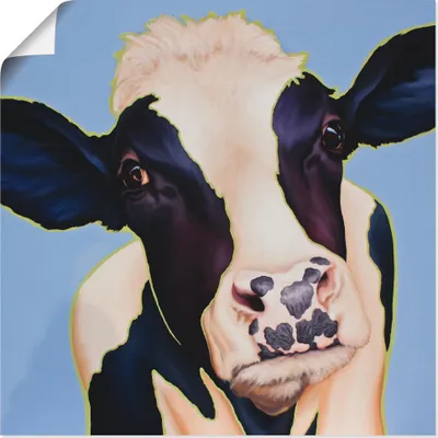 Produktbild von ARTland Poster Kuh Trudi Größe: 40x40 cm