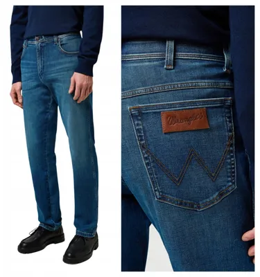 Zdjęcie produktu dla Wrangler | Jeans męskie Texas Slim, kolor niebieski (denim), rozmiar W34 L30