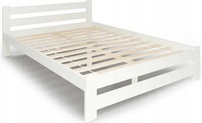 Produktbild von Holzbett 180x200 aus massiver Kiefer – stabil & natürlich