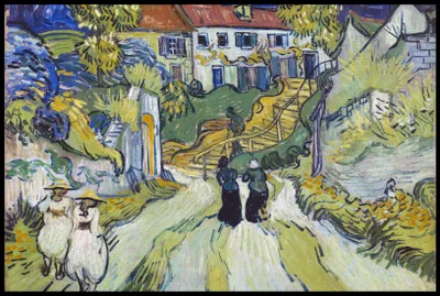Immagine prodotto di Poster 91,5x61cm Stairway at Auvers, Van Gogh Vintage per il salotto