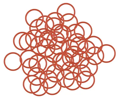 Silikon O-Ringe VMQ 12x10x1 mm rot, 50 Stück