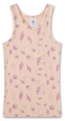 Productafbeelding van Sanetta meisjesonderhemd, roze, met bloemmotief | Kindershirt