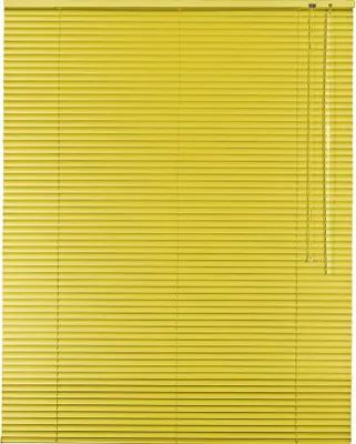 Produktbild von Alu Jalousie Aluminiumjalousie 215 x 200 cm gelb Rollo Jalousette Bedienseite rechts