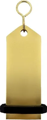 Produktbild von CombiCraft Midi Bumerang Gold, 75 x 30 mm- 5 Stück - Schlüsselanhänger aus massivem Aluminium