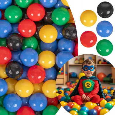 Produktbild von KiddyMoon Bälle für Kinder 50 Stück 6cm bunt
