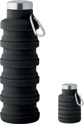 Produktbild von MidOcean - Wasserflasche "Kolapsi", Zusammenfaltbar, 500ml MO1679 (Einheitsgröße) (Schwarz)