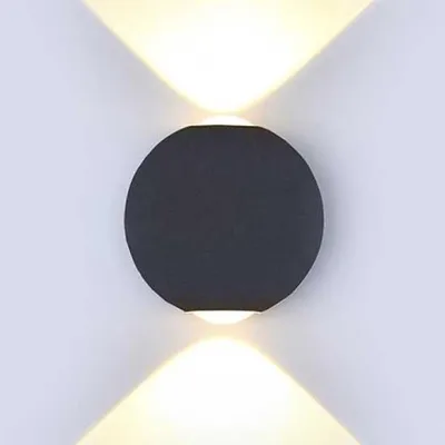 Immagine prodotto di V-TAC VT-836 Lampada LED COB 6W da parete alluminio nero wall light bianco caldo 3000K IP65 - SKU 8303