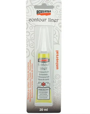 Immagine prodotto di PENTART - Colore per contorno con applicatore - gloss dorato 20 ml
