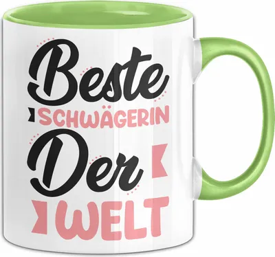 Produktbild von Schwägerin Tasse Geschenk Beste Schwägerin Der Welt Kaffee-Becher (Grün)