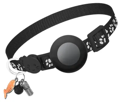 Image de Vulpes Goods Collier pour chat, Collier Apple Airtag pour chats, Résistant aux griffes et étanche, Avec 3x accessoires, 22-34.2 CM, Taille unique