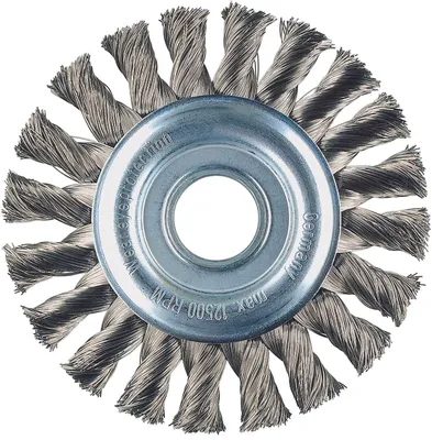 Produktbild von Lessmann Rundbürste gezopft Stahldraht, 178 mm, für Winkelschleifer, robust