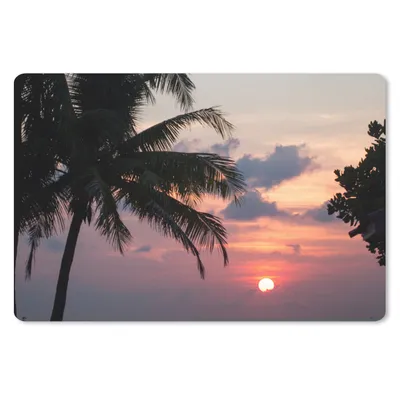 Produktbild von MuchoWow® Schreibtischunterlage Tropisch - Palme - Sonne 60x40 cm - XXL Mauspad - Großes Mauspad