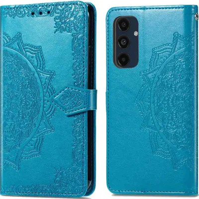 Zdjęcie produktu dla imoshion Mandala Bookcase dla Samsung Galaxy S24 FE - turkusowy
