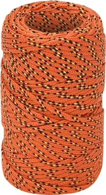 Obrázek produktu pro vidaXL Bootsseil Orange 2 mm 50 m Polypropylen