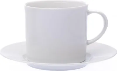 Zdjęcie produktu dla Thun 1794 Filiżanka ze spodkiem, 230 ml, Ella, biała, porcelana Thun